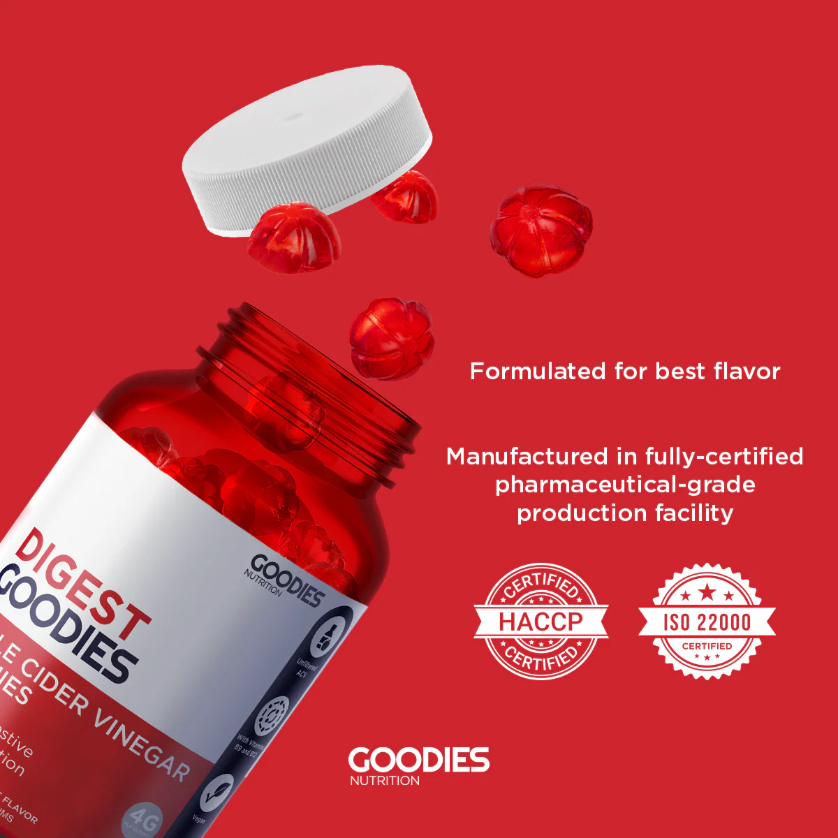 DIGEST GOODIES - Apple Cider Vinegar Gummies - Image 3