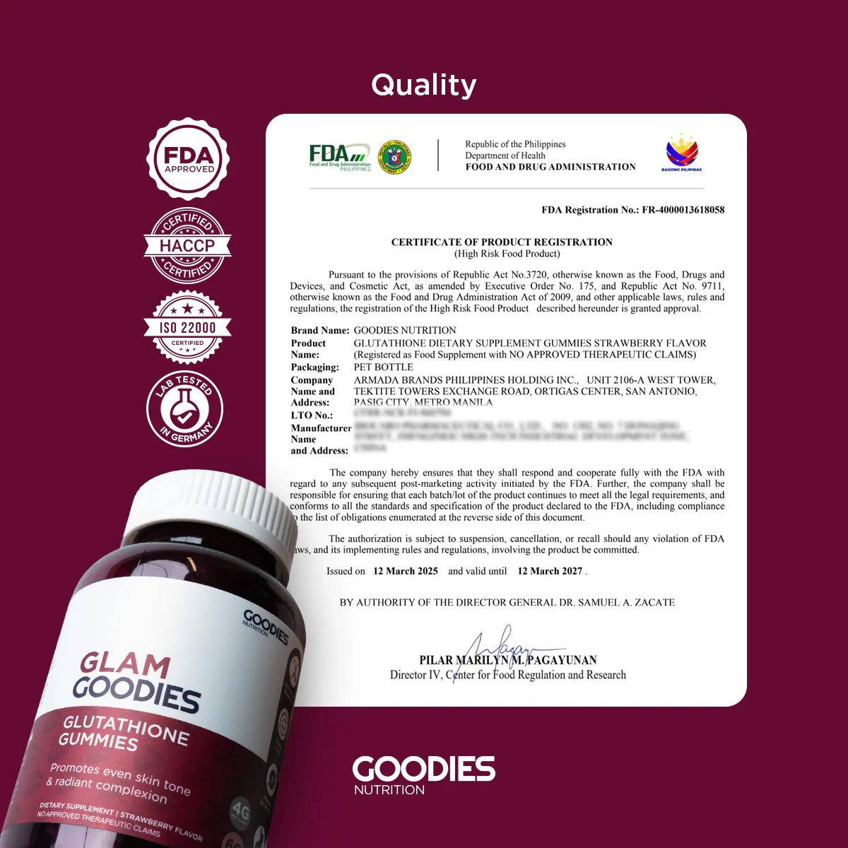GLAM GOODIES - Gluta Gummies - Image 4