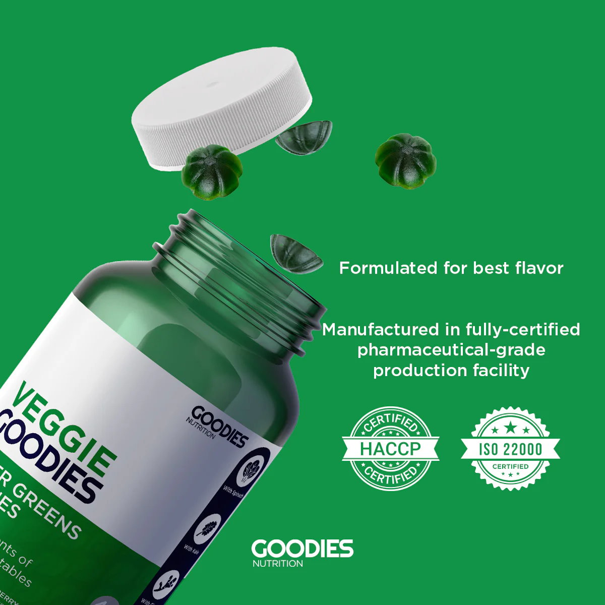 VEGGIE GOODIES - Super Greens Gummies - Image 3